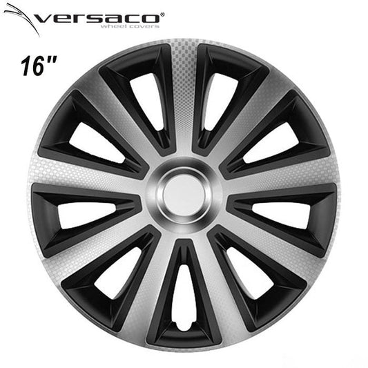 Тасове за джанти 16'' Versaco Carbon Aviator - Silver / Black