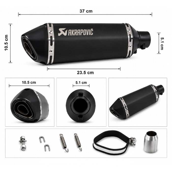 Гърне за мотоциклет черно 40см PG514