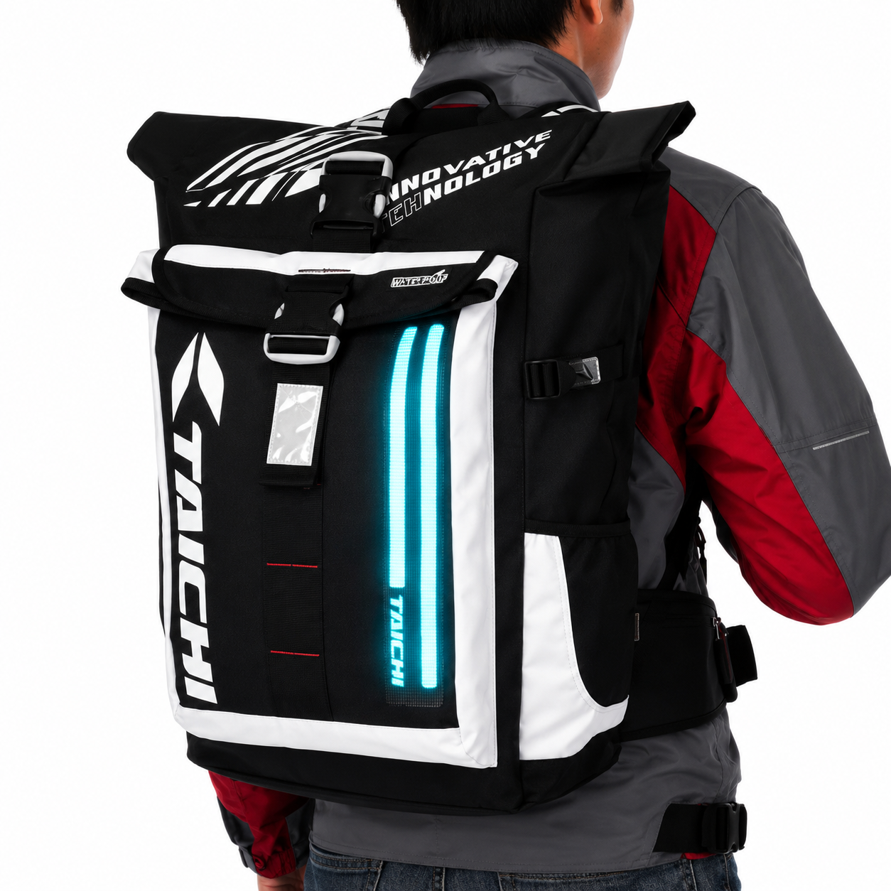 Раница с диодна светлина Taichi 2533 бяло