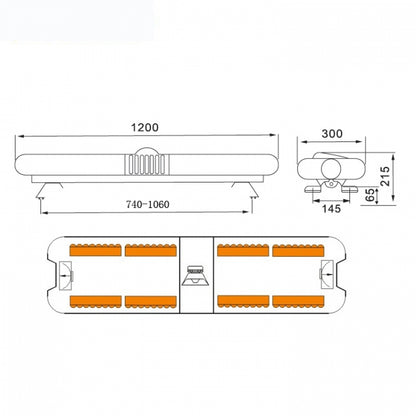 Сигнална лампа - маяк PG428  /  2013 12-24V
